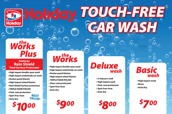 Holiday Car Wash Prices List