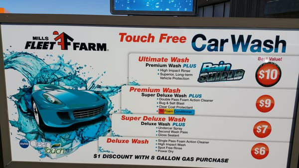 Fleet Farm Car Wash Prices