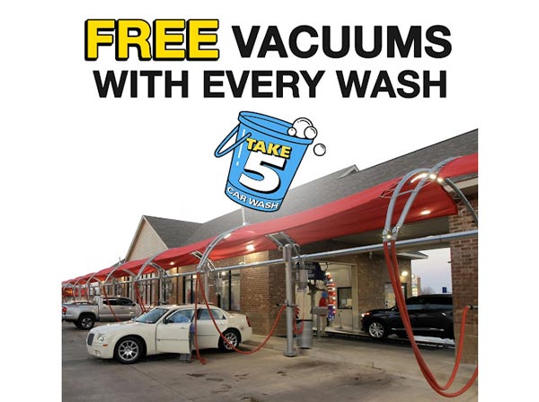 Take 5 Car Wash Coupons